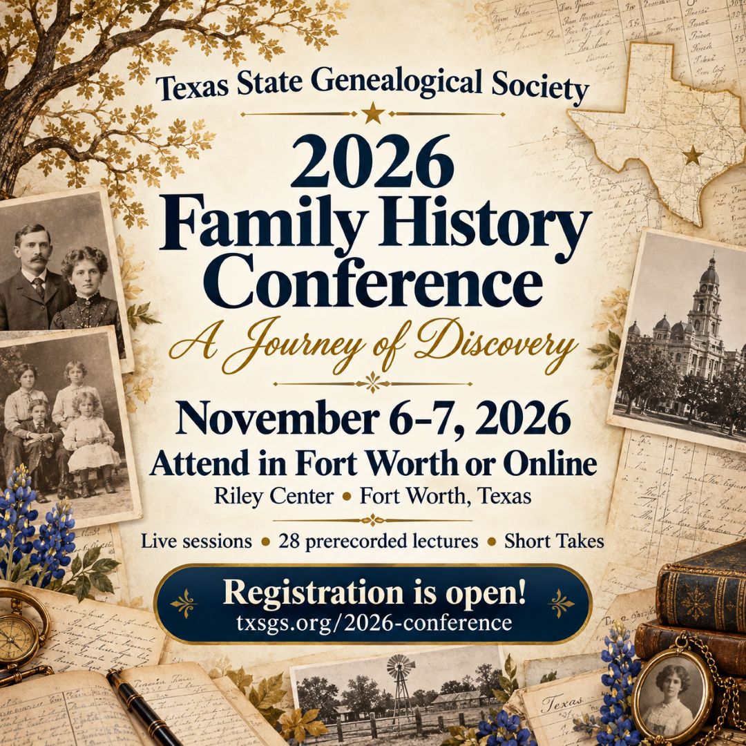 TxSGS Family History Conference